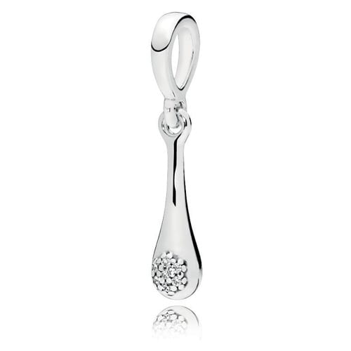 Silver Modern LovePods Necklace Pendant