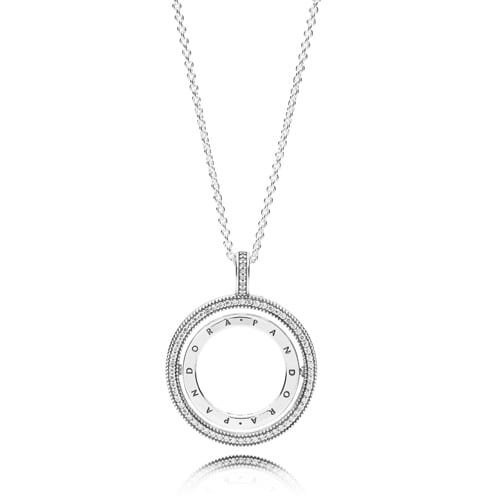 Spinning Hearts of Pandora Logo Necklace