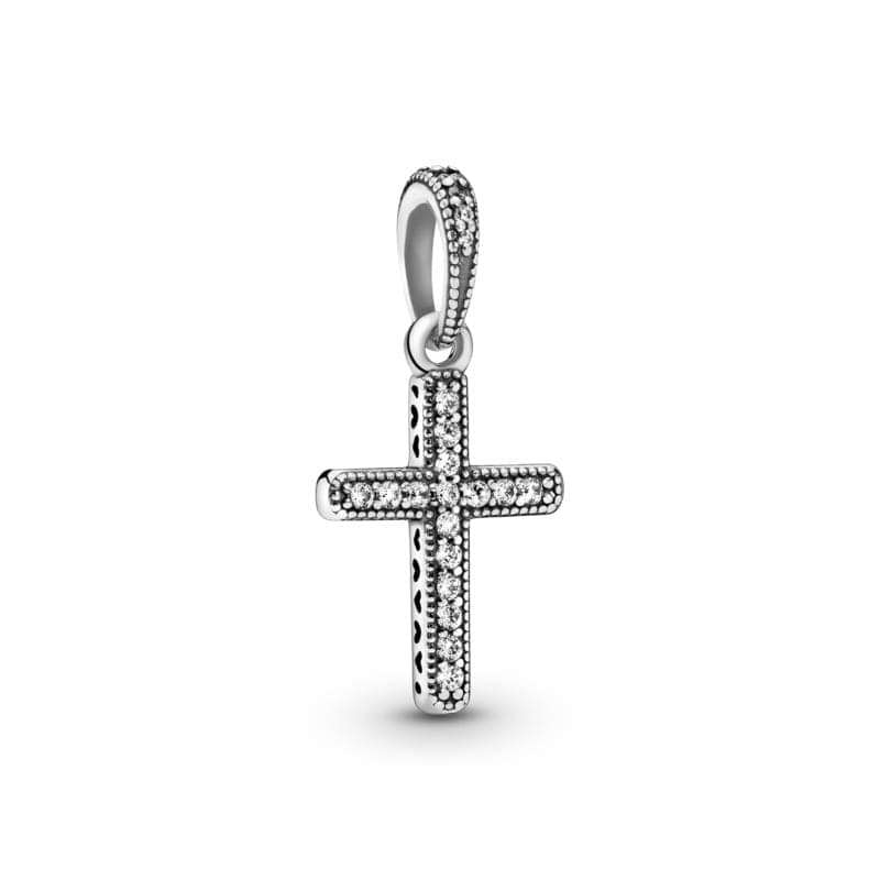 Pandora Classic Cross Pendant, Clear CZ 397571CZ 397571C — photo 1 sur 2