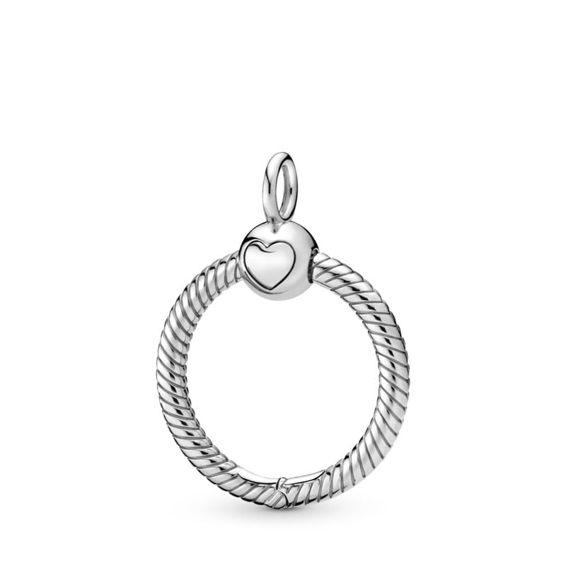 Silver Small O Charm Carrier