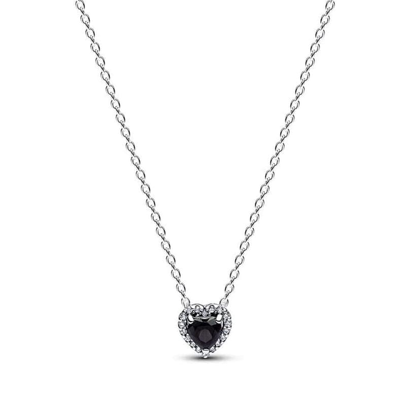 Pandora Black Elevated Heart Necklace 398425C03 398425 — Foto 1 von 1
