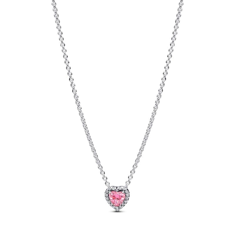 Pandora Pink Elevated Heart Necklace 398425C02 398425 — Foto 1 von 1