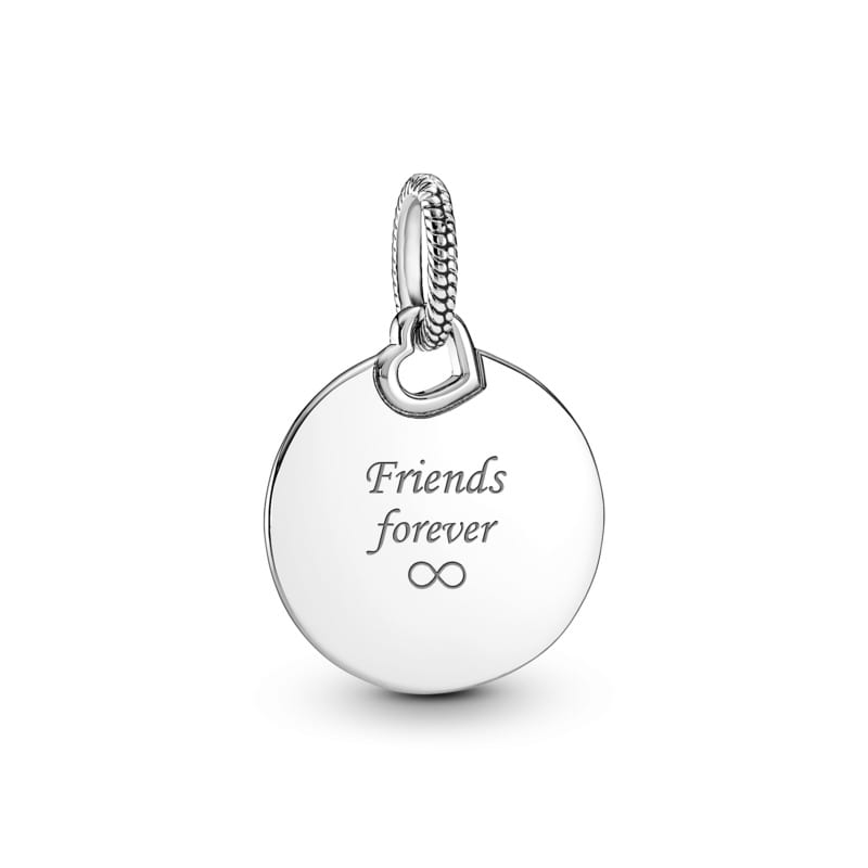 Engravable Round Tag Dangle Charm