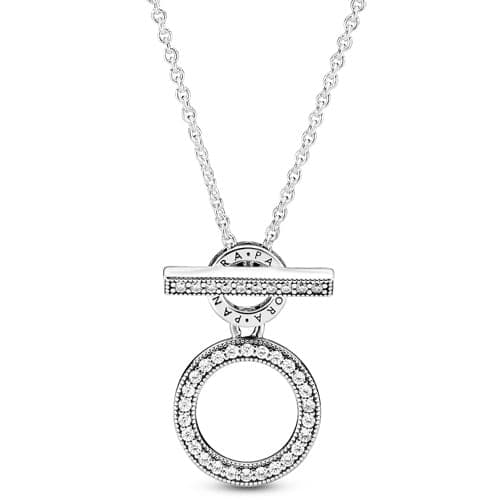 Pandora Double Hoop T-Bar Necklace 399039C01 399039 — photo 1 of 1