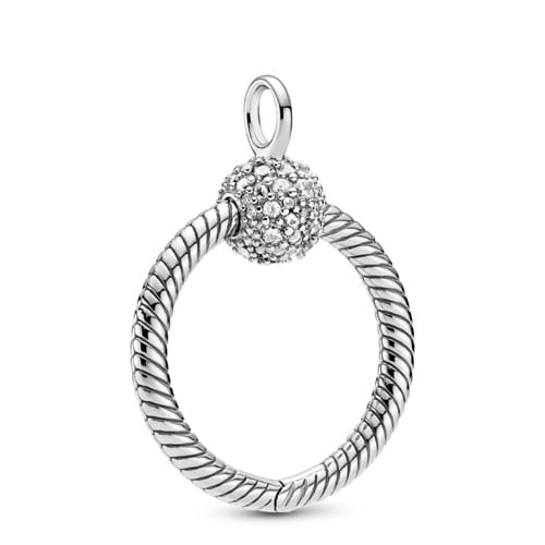 Small Pavé O Pendant