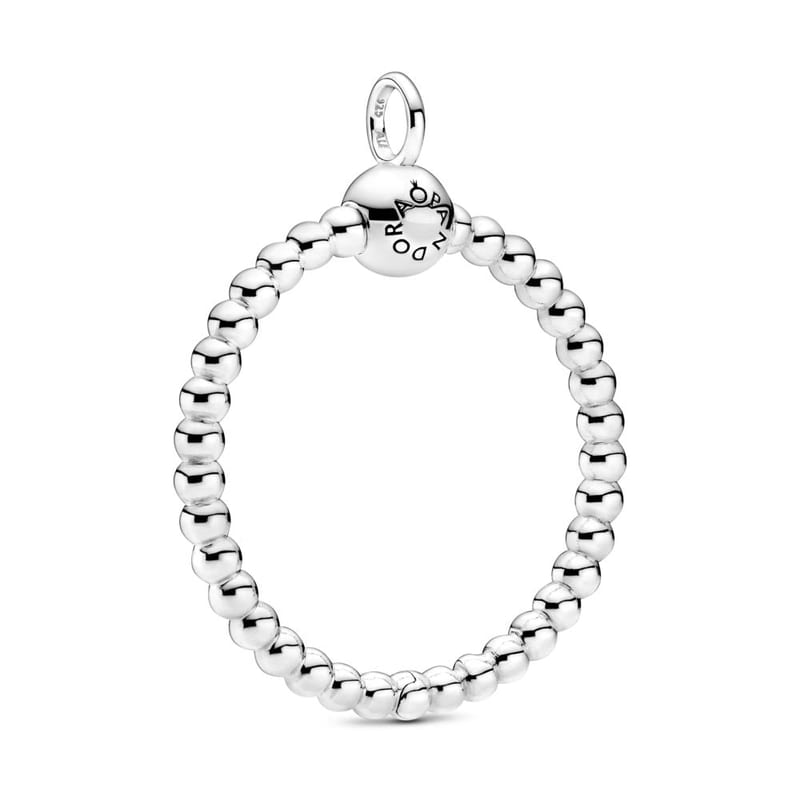 Medium Beaded O Pendant