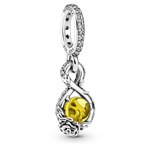 Belle Infinity & Rose Flower Pendant