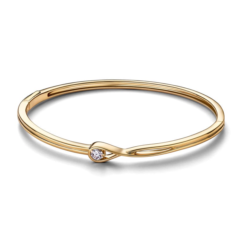 Pandora Infinite 14k Gold Lab-grown Diamond Bangle