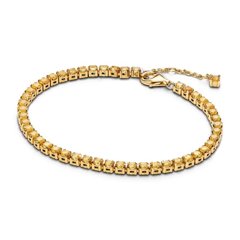 Pandora Sparkling Yellow Tennis Bracelet 561469C03 561469C0316 — Foto 1 von 1