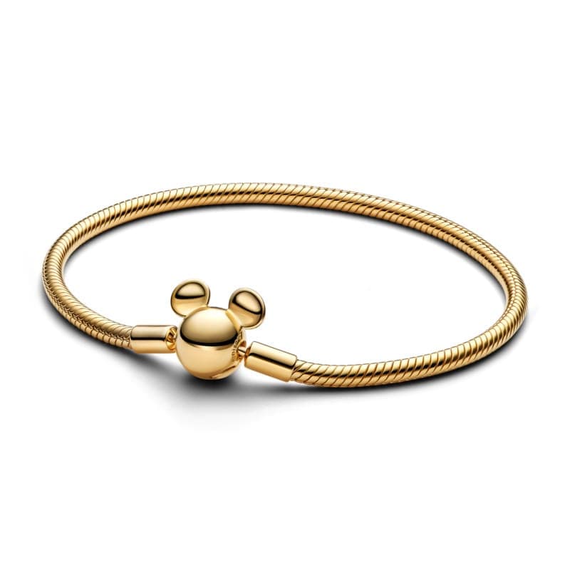 Pandora Moments Disney Mickey Mouse Clasp Snake Chain Bracelet 563736C00 563736 — Foto 1 von 1