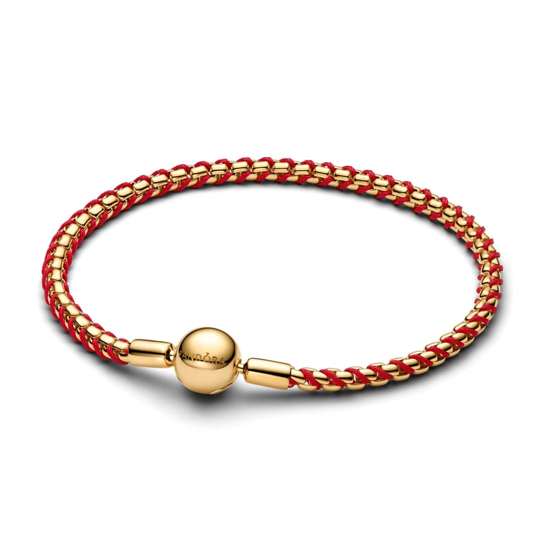 Red Cord Snake Chain Bracelet