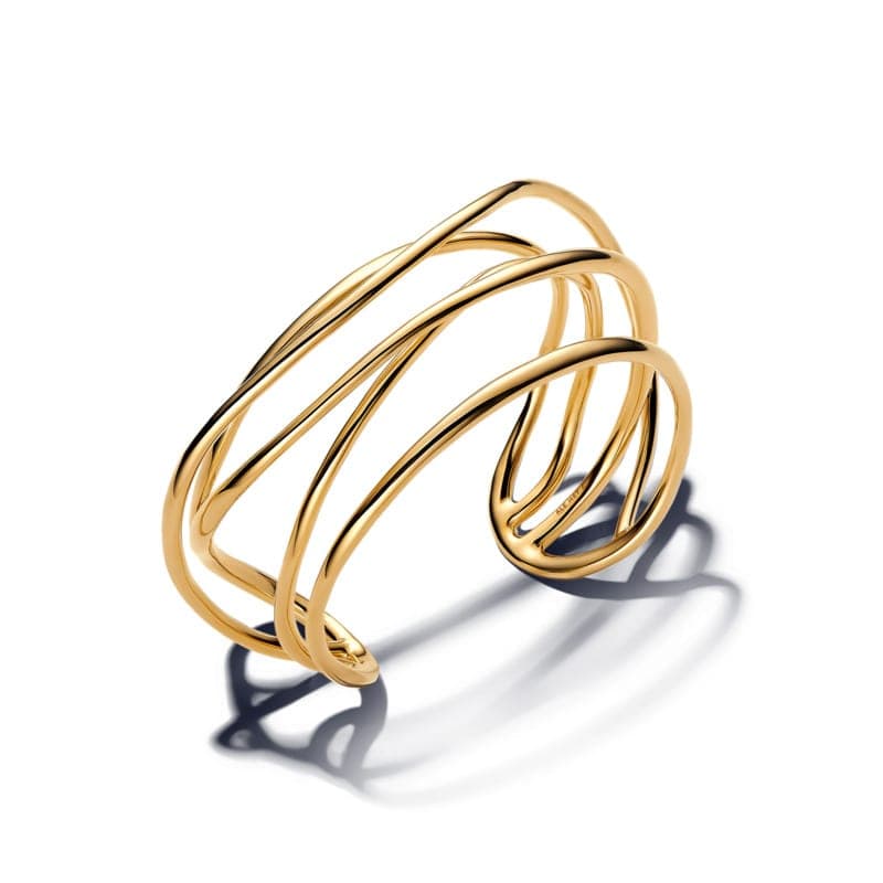 Pandora Organically Shaped Wired Open Bangle 563867C00 563867C002 — Foto 1 von 2