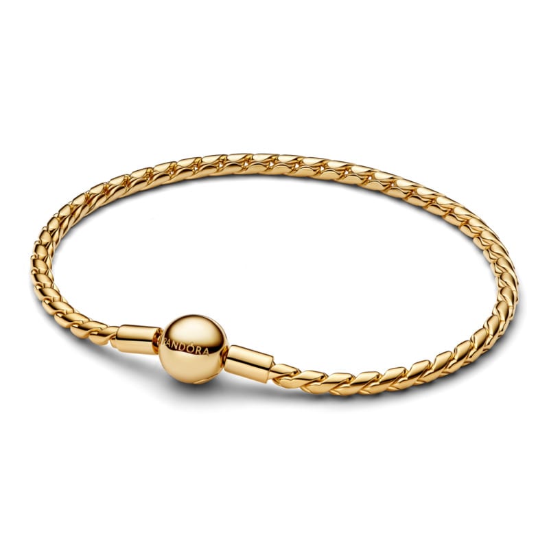 Pandora Round Clasp Wing Chain Gold-Plated Bracelet