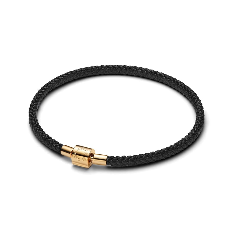 Shimmering Black Cord Bracelet