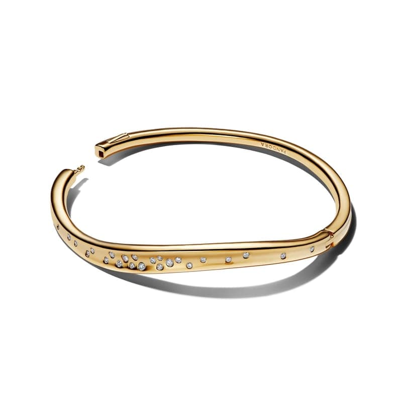 Pandora Organically Shaped Stone-Set Bangle 564655C01 564655 — Foto 1 von 2