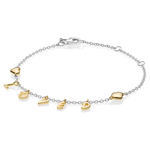 Pandora Shine Loved Script Bracelet