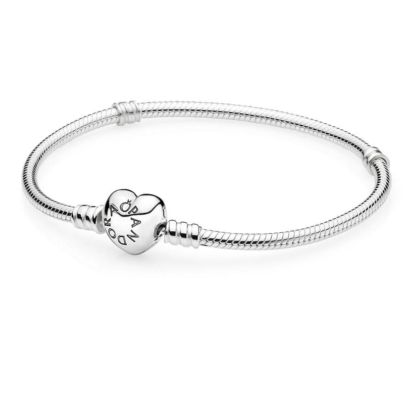 Heart Clasp Snake Chain Bracelet
