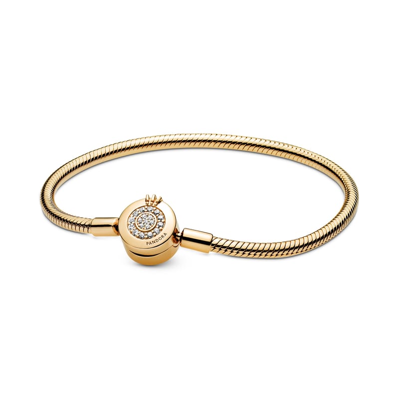 Shine Moments Sparkling Crown O Snake Chain Bracelet