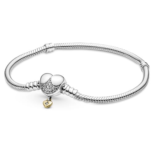 Heart Clasp Snake Chain Bracelet