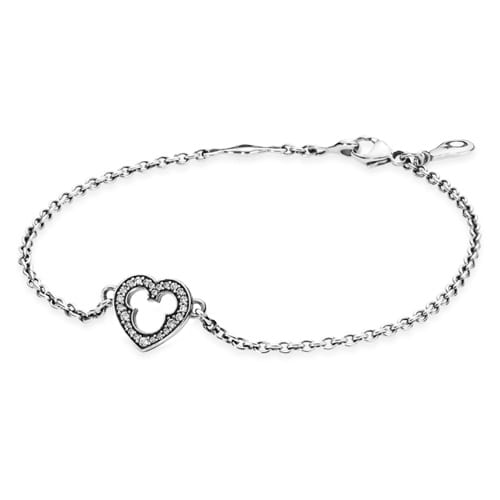 Disney Mickey Silhouette Heart Bracelet