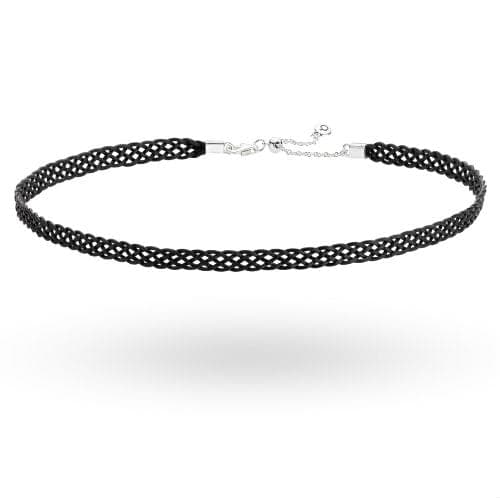 Pandora Black Woven Choker Necklace 590543CBK 590543C — Foto 1 von 1