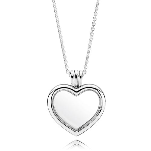 Floating Heart Locket and Necklace