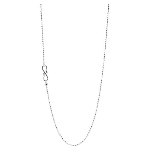Silver Chain with S Closure