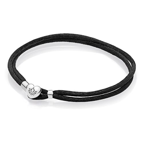 Fabric Cord Bracelet, Black