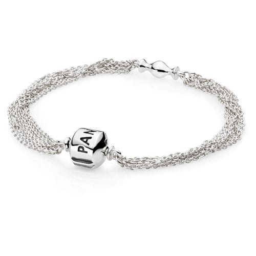 Multi-Strand Mesh One Station Clip Capture Bracelet