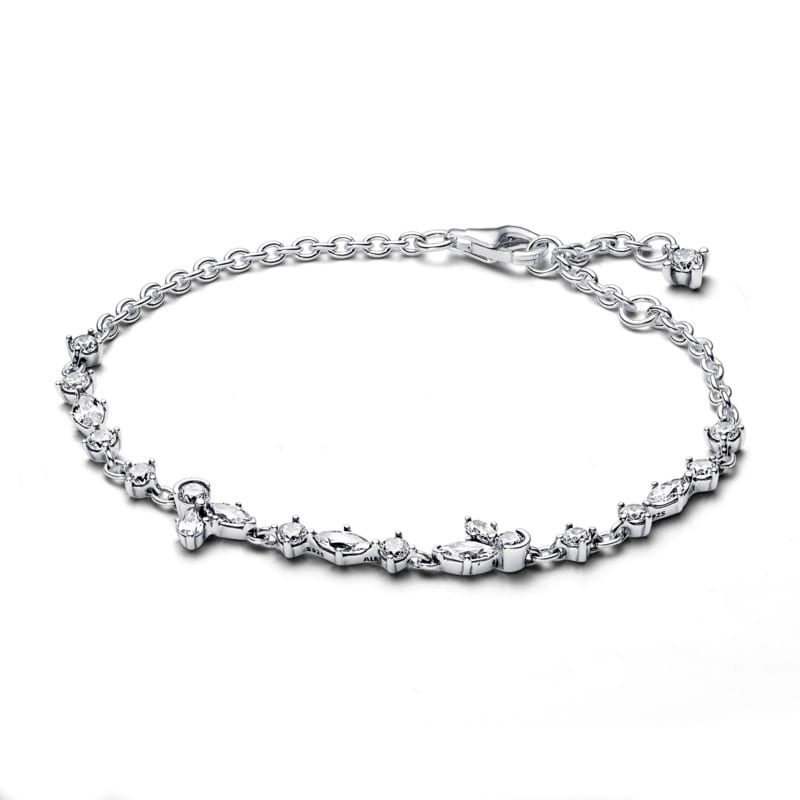 Sparkling Herbarium Cluster Chain Bracelet