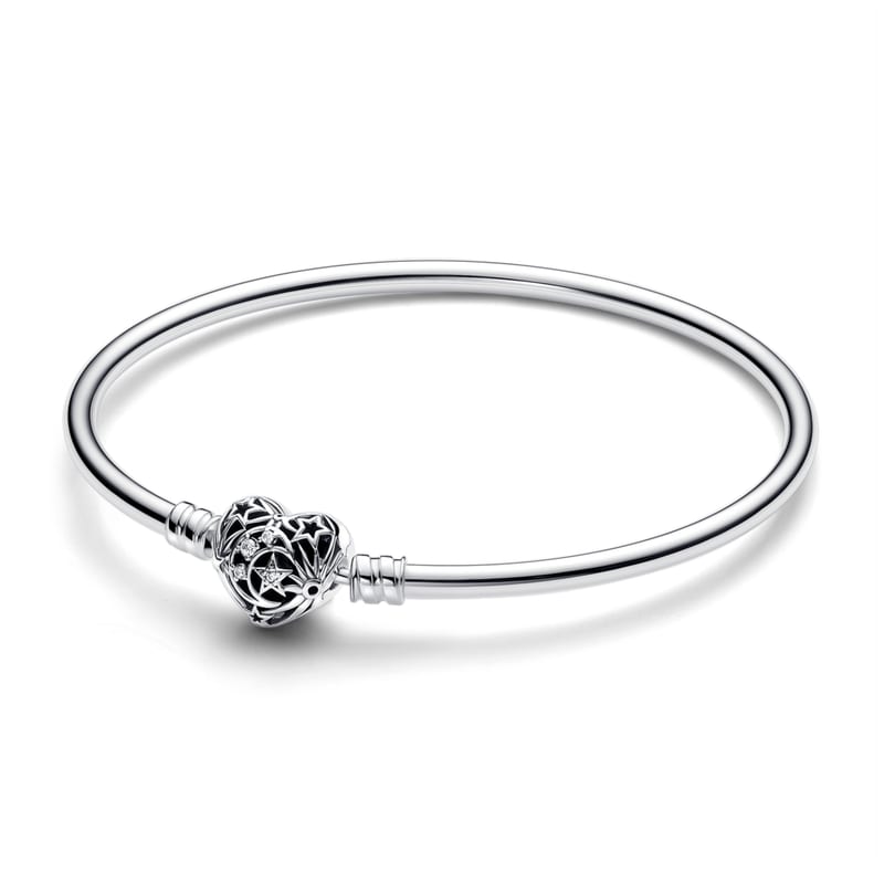 Celestial Heart Clasp Bangle