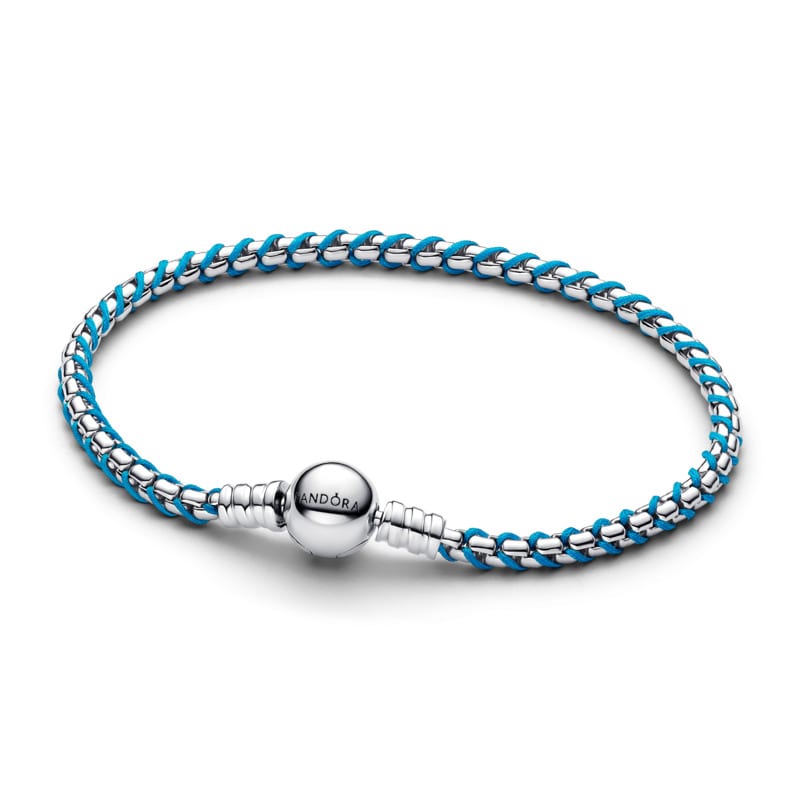 Blue Cord Moments Snake Chain Bracelet