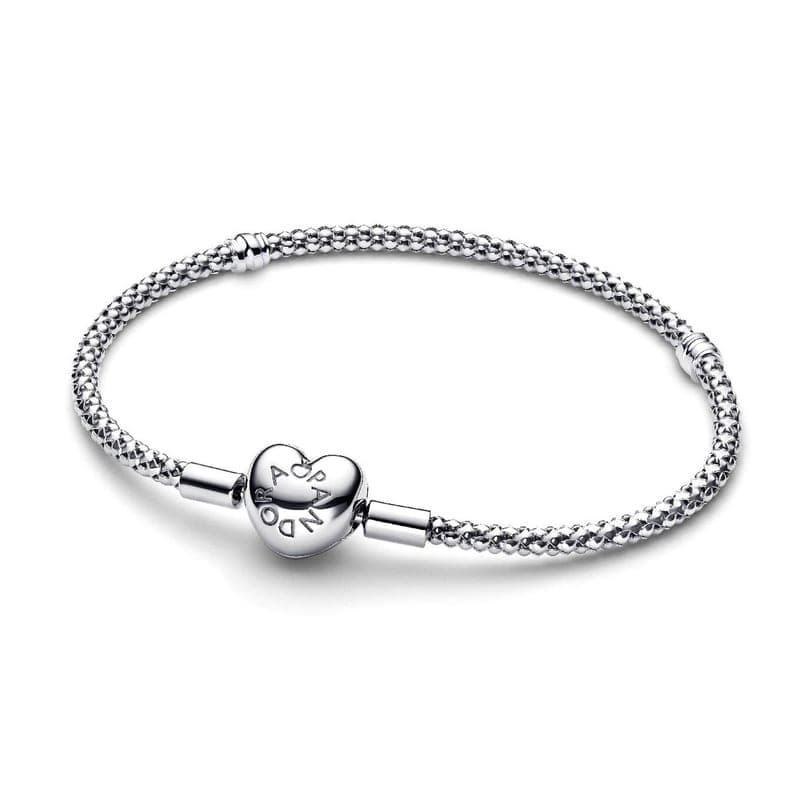 Pandora Heart Clasp Studded Chain Bracelet 593853C00 593853 — photo 1 of 1