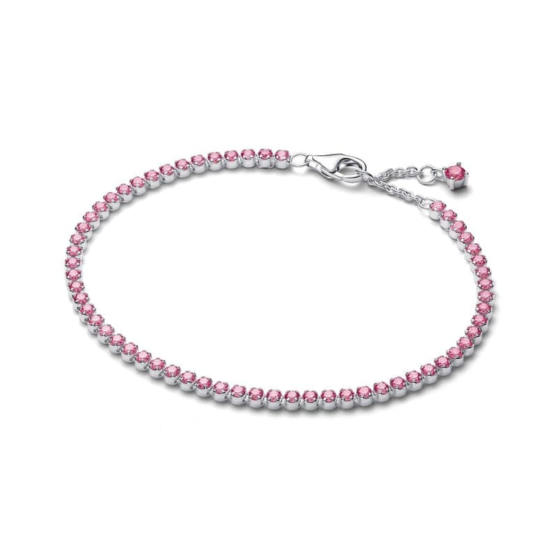 Pandora Pink Small Tennis Bracelet 593927C02 593927 — Foto 1 von 1
