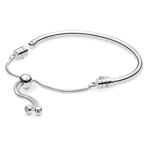 Silver Bangle Bolo Bracelet