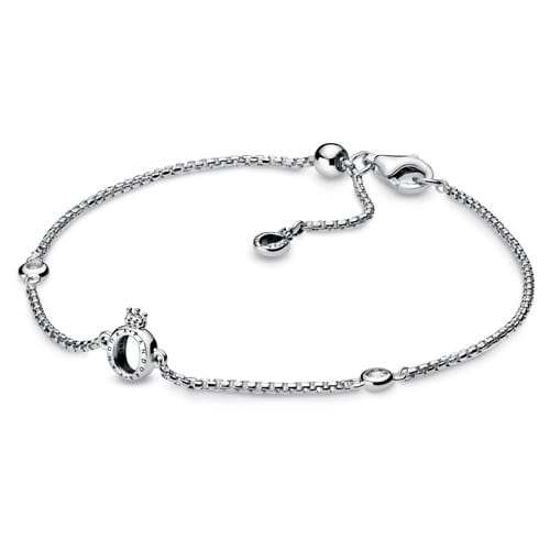 Sparkling Crown O Chain Bracelet