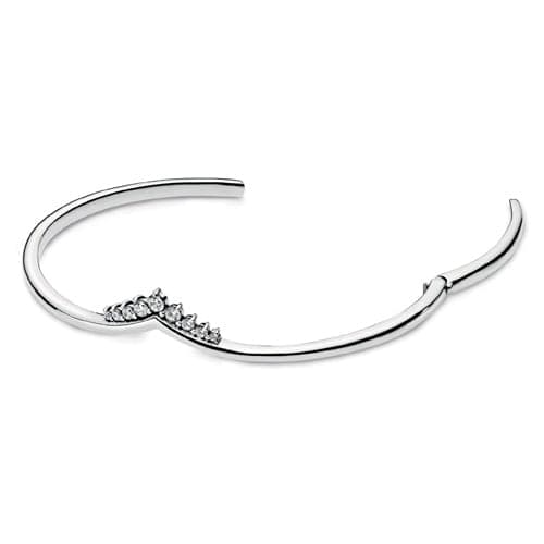 Pandora Tiara Wishbone Open Bangle 598338CZ 598338C — Foto 1 von 1