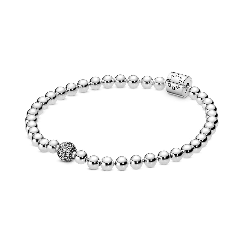 Beads and Pave Bracelet