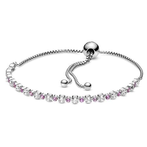 Pandora Pink & Clear Sparkle Slider Bracelet 598517C02 598517 — photo 1 of 1