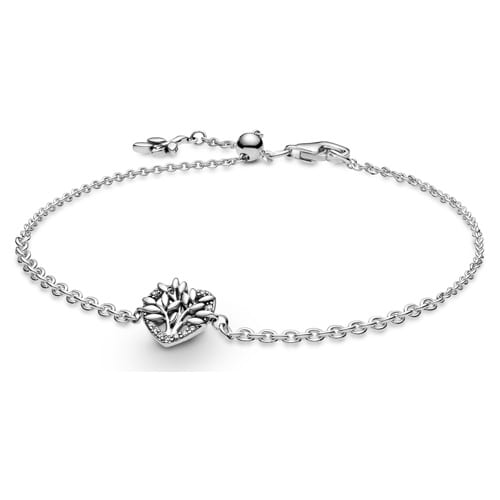 Heart Family Tree Chain Bracelet