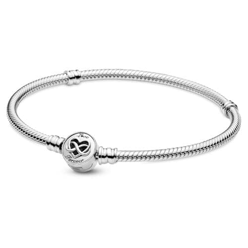 Pandora Heart Infinity Clasp Snake Chain Bracelet 599365C00 599365 — photo 1 of 1