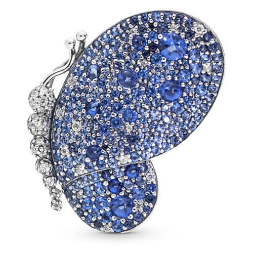 Dazzling Blue Butterfly Broach