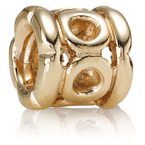 14K Gold Link with Border Charm