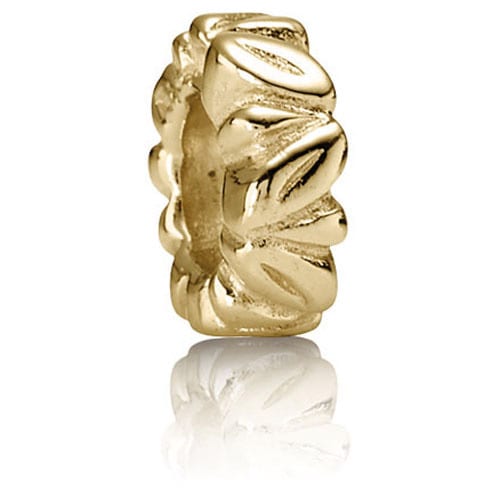 14K Gold Leaf Spacer