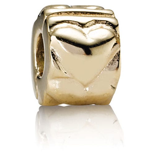 14K Gold Heart Clip