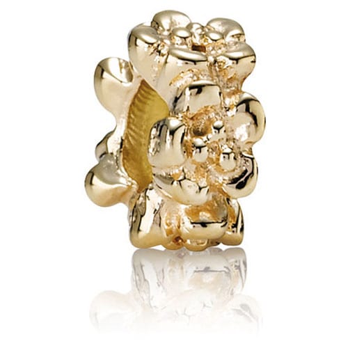 14K Gold Ring of Flowers Spacer