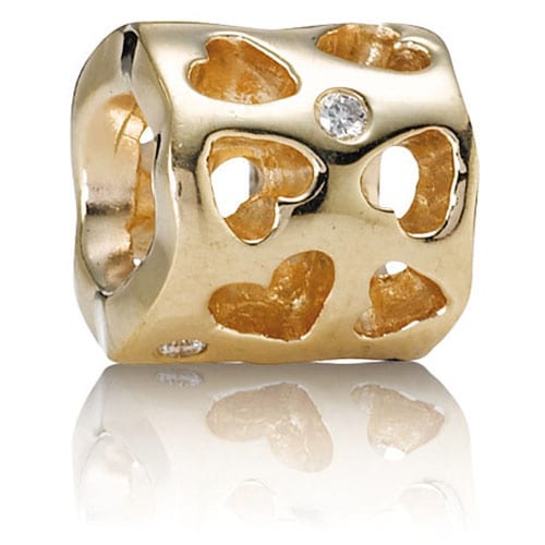 14K Gold Katie's Diamond of Love Charm