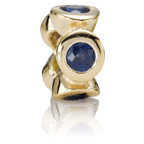 14K Gold Sapphire Lights Spacer
