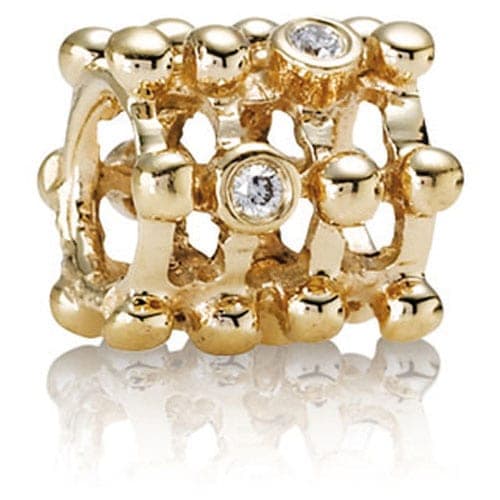 Pandora 14K Gold Diamond Matrix Charm 750313D 75313D — photo 1 of 1