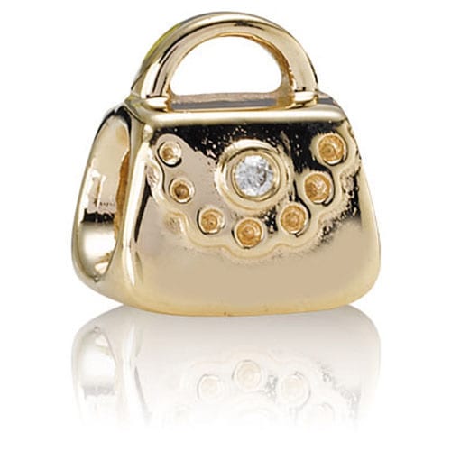 14K Gold Purse Charm
